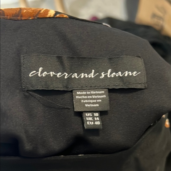 Clover And Sloane Womens Long Sleeve Floral Sheath Dress NWT - Picture 7 of 12